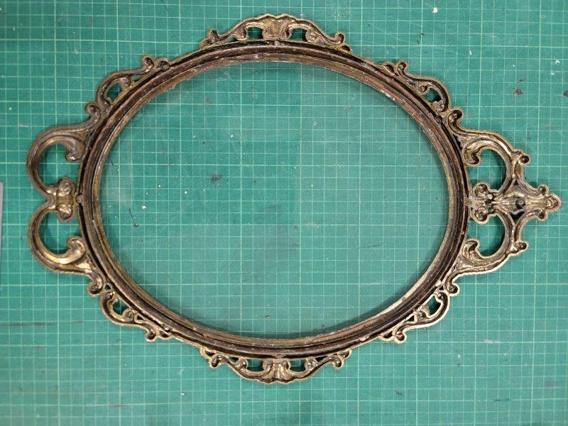 how to: secure backing on old metal oval frame | The Picture Framers ...
